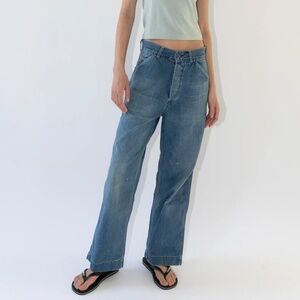 CHIMALA Denim Painter Pant in Light Distress